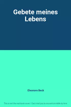 Couverture du produit · Gebete meines Lebens