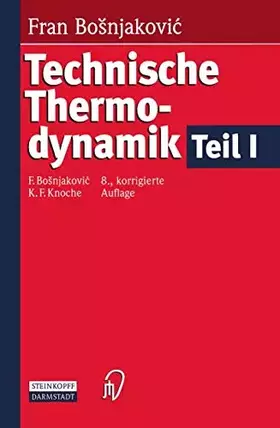 Couverture du produit · Technische Thermodynamik Teil I