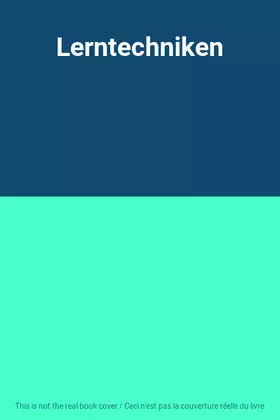 Couverture du produit · Lerntechniken