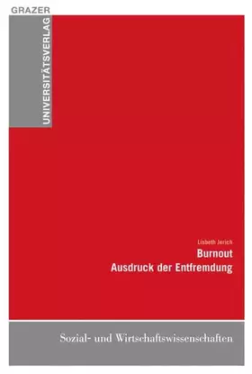 Couverture du produit · Burnout: Ausdruck der Entfremdung
