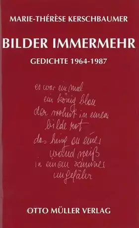 Couverture du produit · bilder immermehr: gedichte 1964-1987