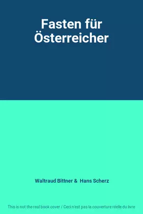 Couverture du produit · Fasten für Österreicher