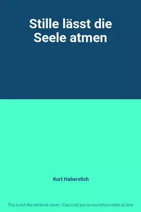 Couverture du produit · Stille lässt die Seele atmen
