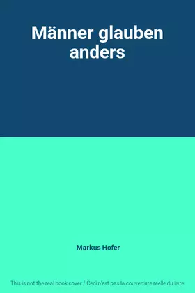 Couverture du produit · Männer glauben anders