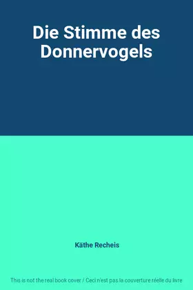 Couverture du produit · Die Stimme des Donnervogels