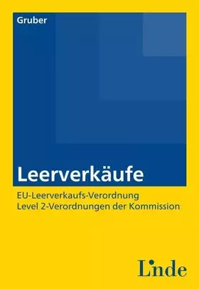 Couverture du produit · Leerverkäufe: EU-Leerverkaufs-Verordnung