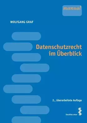 Couverture du produit · Datenschutzrecht im Überblick