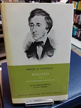 Couverture du produit · Walden: oder Hüttenleben im Walde