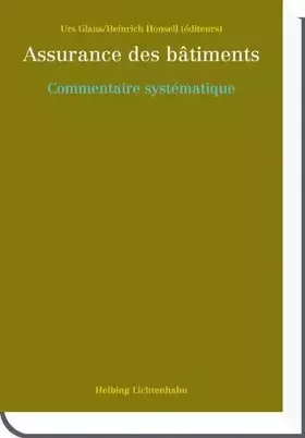 Couverture du produit · Assurance des bâtiments: Commentaire systématique