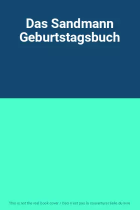 Couverture du produit · Das Sandmann Geburtstagsbuch