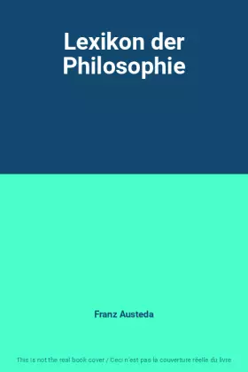 Couverture du produit · Lexikon der Philosophie