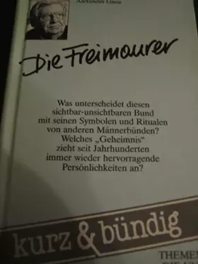 Couverture du produit · Die Freimaurer.