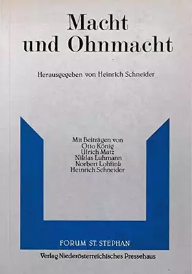 Couverture du produit · Macht und Ohnmacht (Forum St. Stephan)
