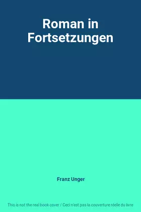 Couverture du produit · Roman in Fortsetzungen