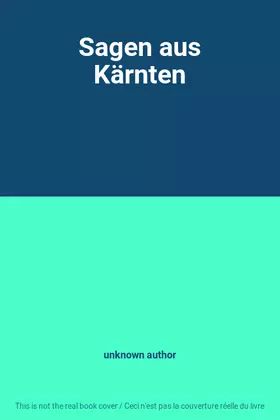 Couverture du produit · Sagen aus Kärnten