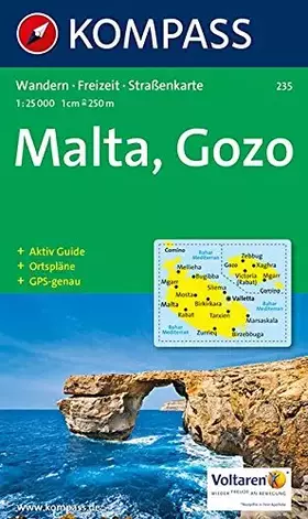 Couverture du produit · Carte touristique : Malta