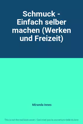 Couverture du produit · Schmuck - Einfach selber machen (Werken und Freizeit)