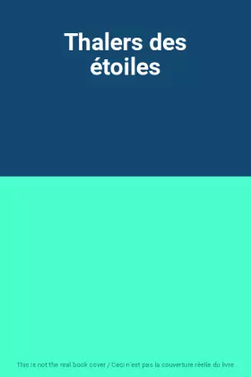 Couverture du produit · Thalers des étoiles