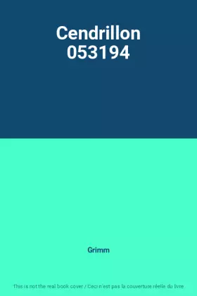 Couverture du produit · Cendrillon 053194