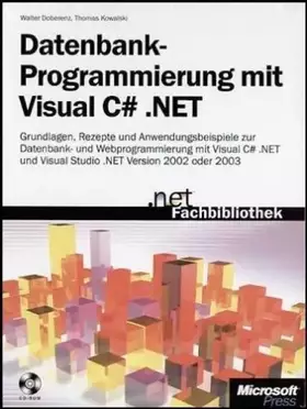 Couverture du produit · Datenbankprogrammierung mit Visual C#.NET.