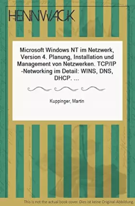 Couverture du produit · Microsoft Windows NT 4 im Netzwerk