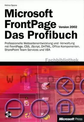Couverture du produit · Microsoft FrontPage Version 2002 - Das Profibuch