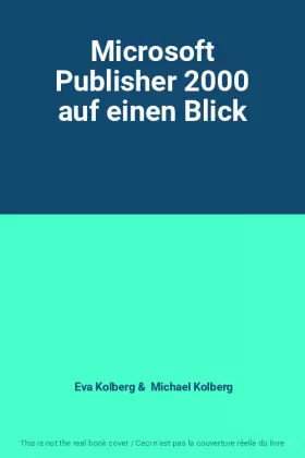 Couverture du produit · Microsoft Publisher 2000 auf einen Blick