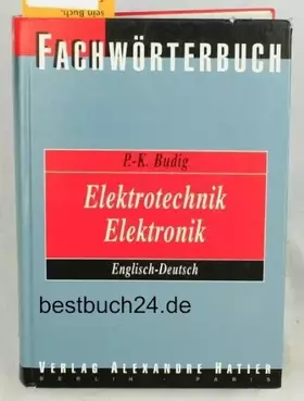 Couverture du produit · English-German Dictionary of Electrical & Electronics Engineering