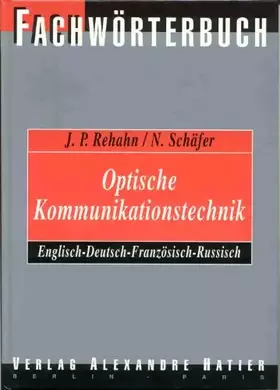 Couverture du produit · Dictionary of Optical Communication Engineering