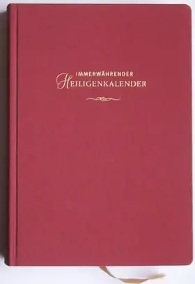 Couverture du produit · Immerwährender Heiligenkalender
