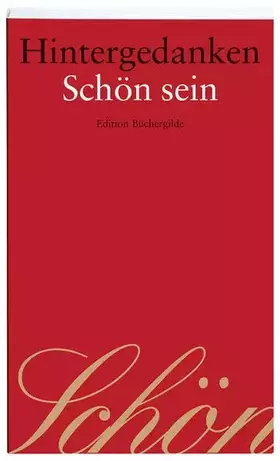 Couverture du produit · Hintergedanken. Schön sein