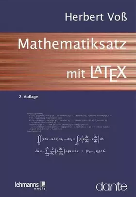 Couverture du produit · Mathematiksatz mit LaTeX