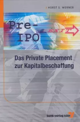 Couverture du produit · Das Private Placement zur Kapitalbeschaffung