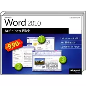 Couverture du produit · Microsoft Word 2010 auf einen Blick