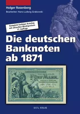 Couverture du produit · Die deutschen Banknoten ab 1871