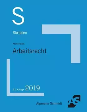 Couverture du produit · Skript Arbeitsrecht