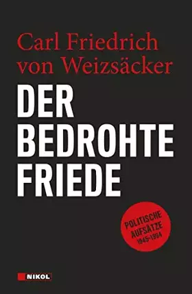 Couverture du produit · Der bedrohte Friede: Politische Aufsätze