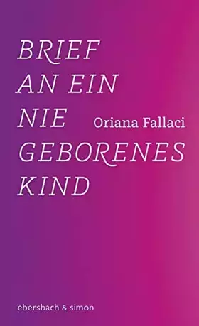 Couverture du produit · Brief an ein nie geborenes Kind