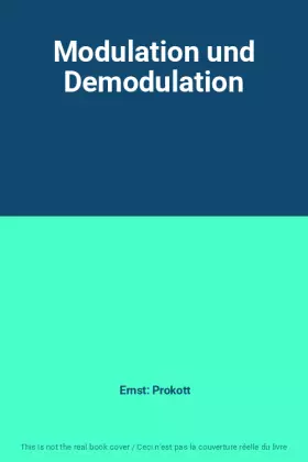 Couverture du produit · Modulation und Demodulation
