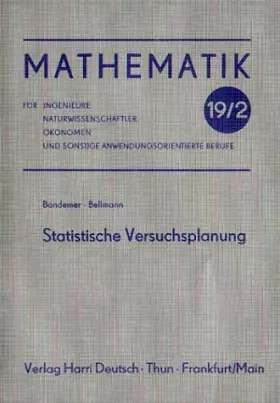 Couverture du produit · Statistische Versuchsplanung