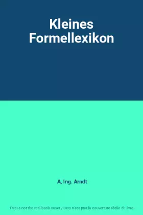 Couverture du produit · Kleines Formellexikon