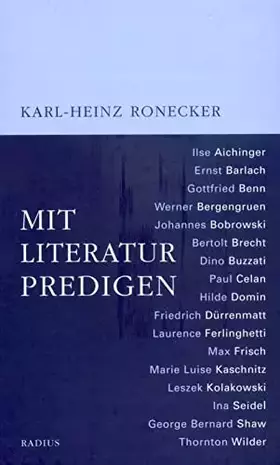 Couverture du produit · Mit Literatur predigen