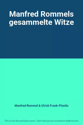 Couverture du produit · Manfred Rommels gesammelte Witze