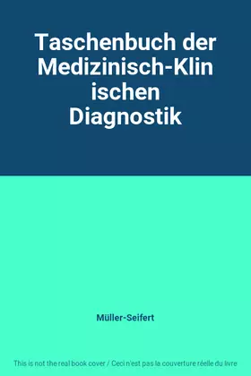 Couverture du produit · Taschenbuch der Medizinisch-Klinischen Diagnostik