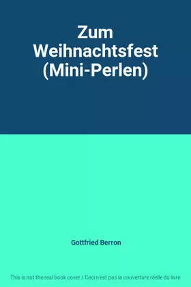 Couverture du produit · Zum Weihnachtsfest (Mini-Perlen)