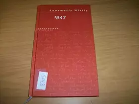 Couverture du produit · 1947 (Rotbuch Bibliothek): Mit e. Nachw. v. Jochen Schimmang