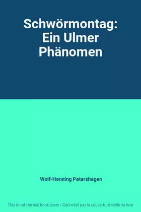 Couverture du produit · Schwörmontag: Ein Ulmer Phänomen