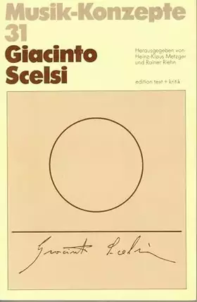 Couverture du produit · Giacinto Scelsi (Musik-Konzepte)