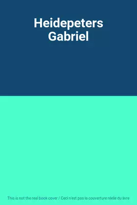 Couverture du produit · Heidepeters Gabriel