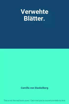 Couverture du produit · Verwehte Blätter.